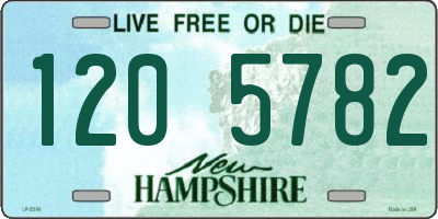 NH license plate 1205782