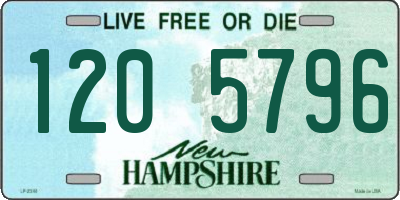NH license plate 1205796