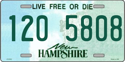 NH license plate 1205808
