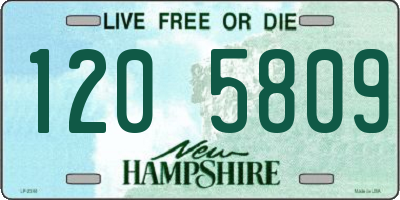 NH license plate 1205809