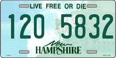 NH license plate 1205832