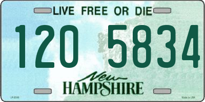 NH license plate 1205834