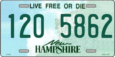 NH license plate 1205862