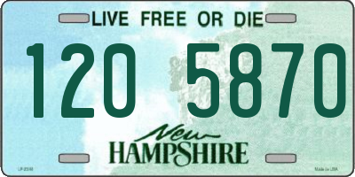 NH license plate 1205870