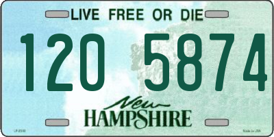 NH license plate 1205874
