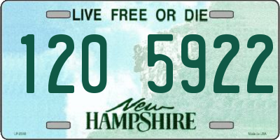 NH license plate 1205922