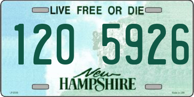 NH license plate 1205926