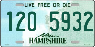 NH license plate 1205932