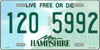 NH license plate 1205992