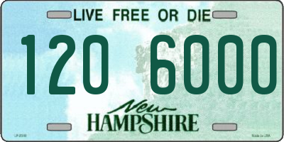 NH license plate 1206000