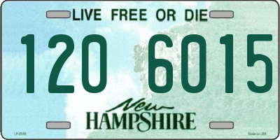 NH license plate 1206015