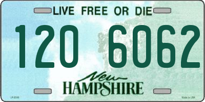 NH license plate 1206062