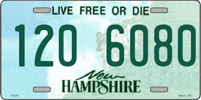 NH license plate 1206080