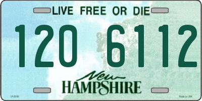 NH license plate 1206112