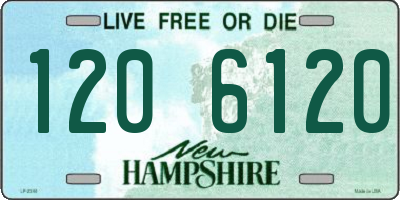 NH license plate 1206120