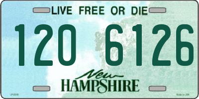 NH license plate 1206126