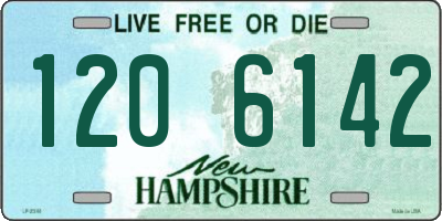 NH license plate 1206142