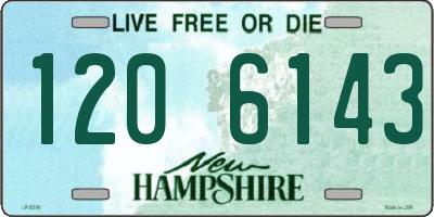 NH license plate 1206143