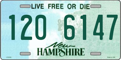 NH license plate 1206147