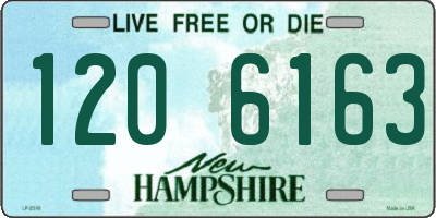 NH license plate 1206163
