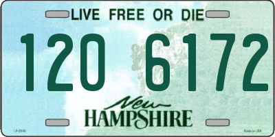NH license plate 1206172