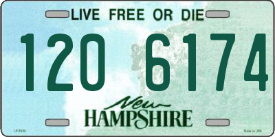 NH license plate 1206174