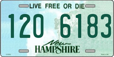 NH license plate 1206183