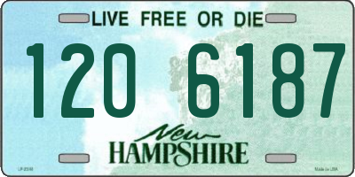 NH license plate 1206187