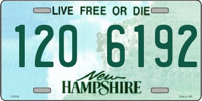 NH license plate 1206192