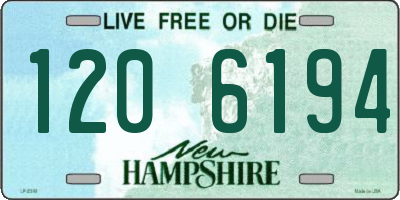 NH license plate 1206194