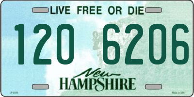NH license plate 1206206