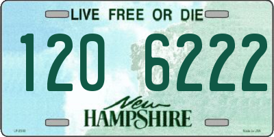 NH license plate 1206222