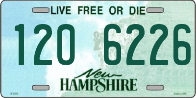 NH license plate 1206226
