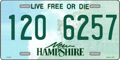 NH license plate 1206257