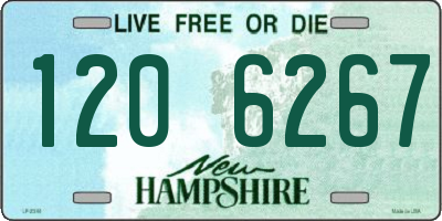 NH license plate 1206267