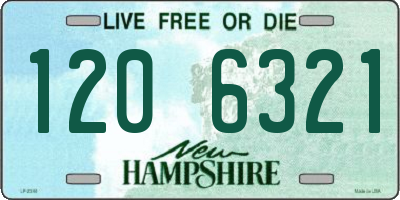 NH license plate 1206321
