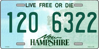 NH license plate 1206322