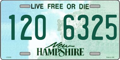 NH license plate 1206325