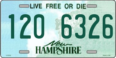 NH license plate 1206326