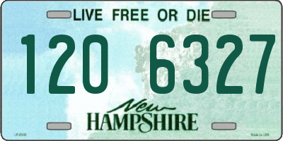 NH license plate 1206327