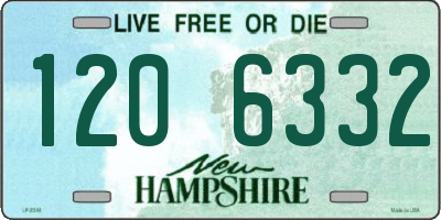 NH license plate 1206332