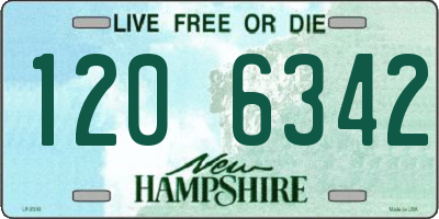 NH license plate 1206342