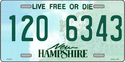 NH license plate 1206343