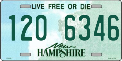 NH license plate 1206346