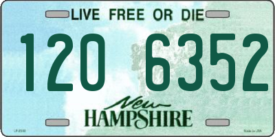 NH license plate 1206352