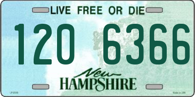 NH license plate 1206366