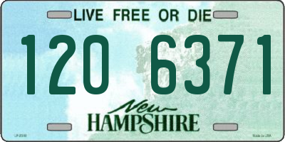 NH license plate 1206371