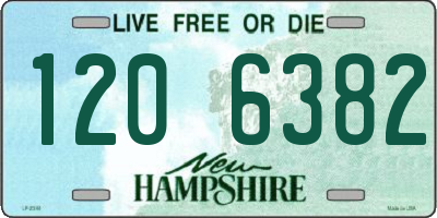 NH license plate 1206382