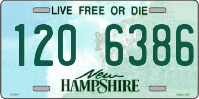 NH license plate 1206386