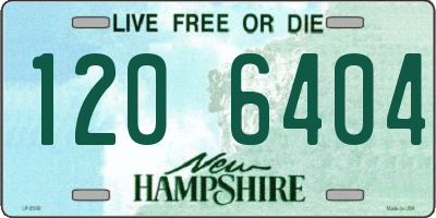 NH license plate 1206404